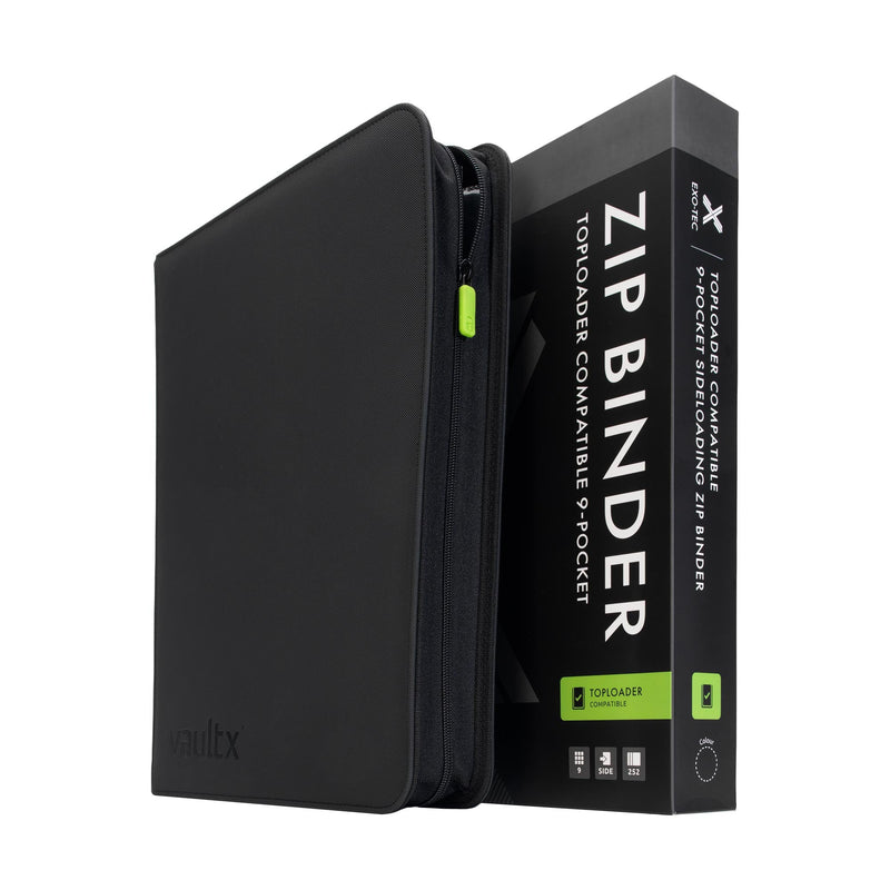 Vault X 9-Pocket Exo-Tec Toploader Compatible Zip Binder (252 toploaders)