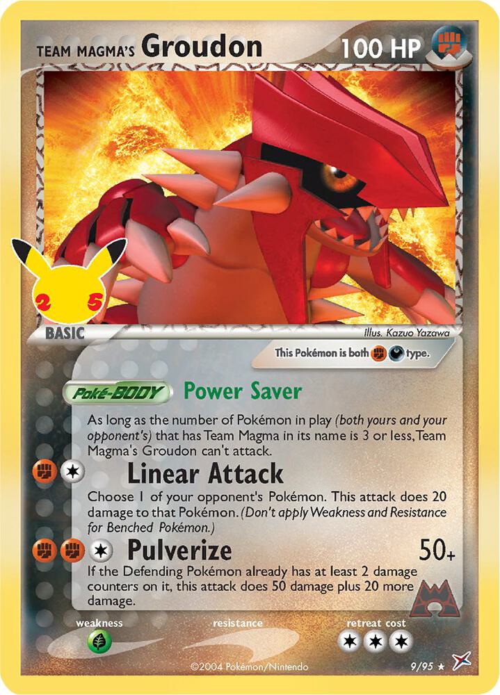Team Magma's Groudon – 9/95 Celebrations: Classic Collection (Near Mint)