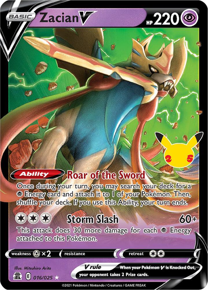 Zacian V – 016/025 Celebrations (Near Mint)