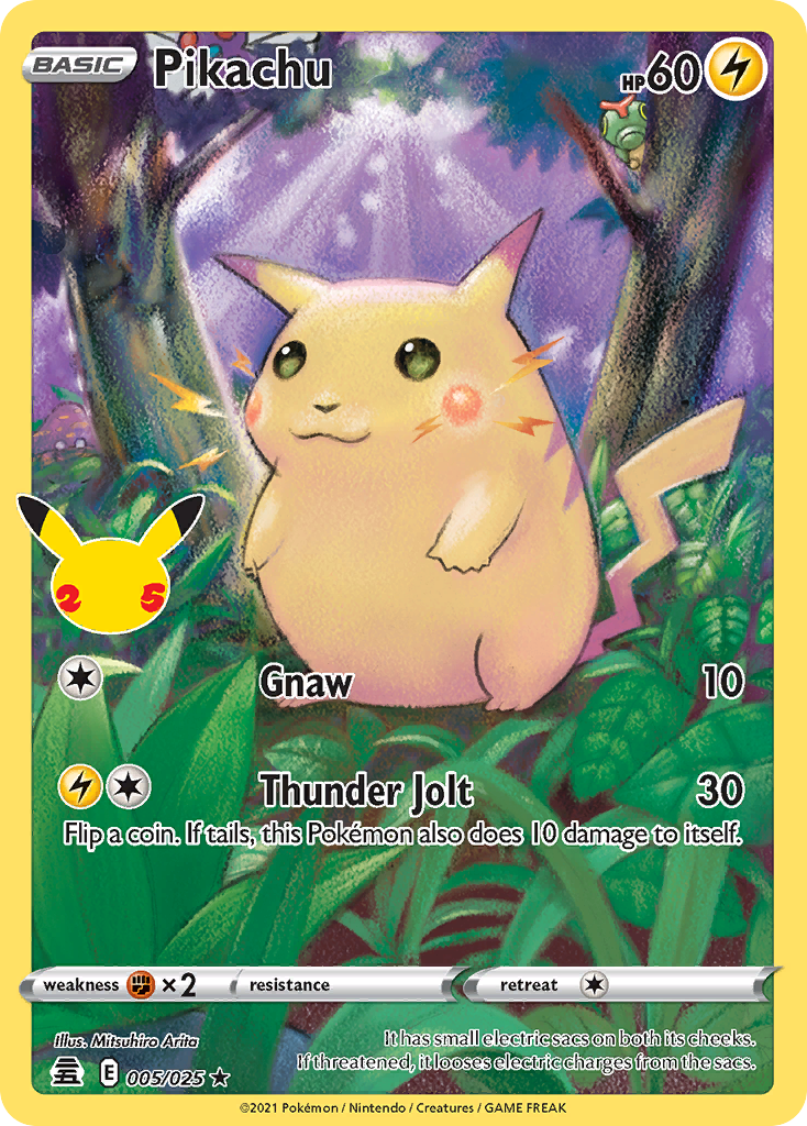 Pikachu – 005/025 Celebrations Holo Rare (Near Mint)